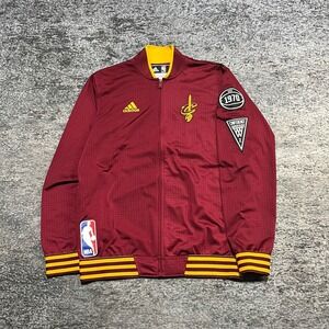 Cleveland Cavaliers Adidas Warm Up Track Jacket Mens Medium Full Zip Long Sleeve